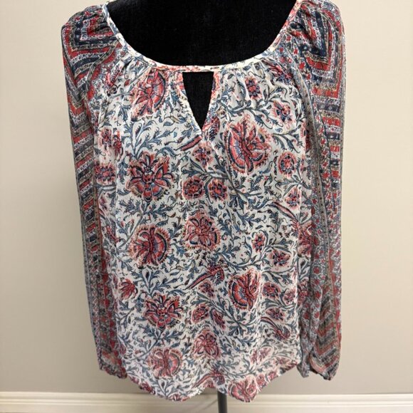 Chiffon Lucky Brand Blouse - Picture 1 of 3